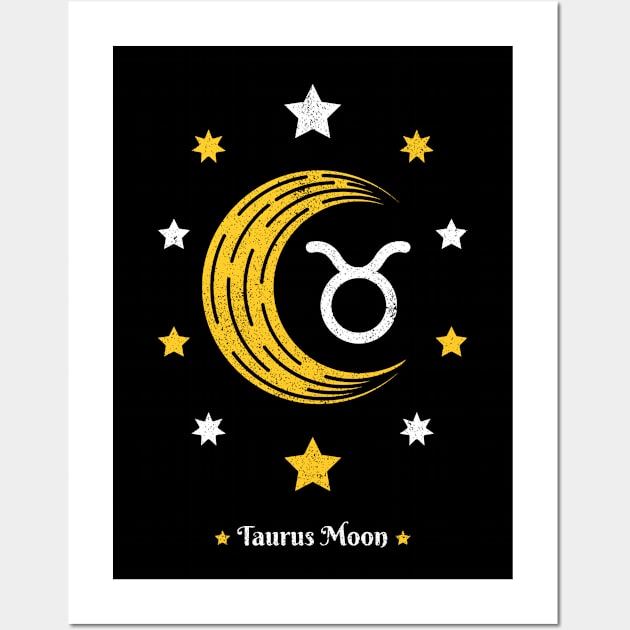 Taurus Moon - Astrology Zodiac Sign - Natal Chart Horoscope Star Tarot Venus Wall Art by Ranggasme
